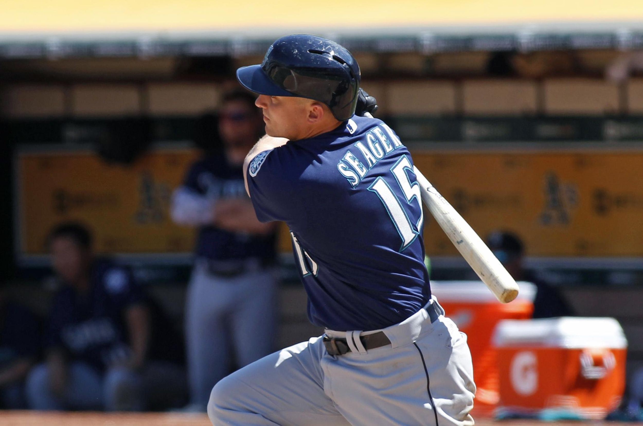 Seager drives in four as Mariners beat A’s for eighth win in nine games