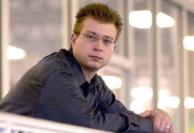 John-Thomas Gaietto, 22, is a young tech whiz who made it so big out of high school he was on track at one point to retire at 35, thanks to stock options. The market crashed, but his future appears secure, college or no college.
(Associated Press / The Spokesman-Review)