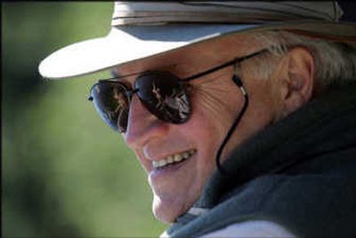 
This is an enlargement of a portion of a White House photo of Vice President Dick Cheney fly fishing in Idaho. Speculation on the reflection in his sunglasses is rampant on some Internet blogs. McClatchy Tribune
 (McClatchy Tribune / The Spokesman-Review)