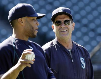 Edgar Martinez, right, is running out of time to be selected to the Hall of Fame. (Elaine Thompson / Associated Press)