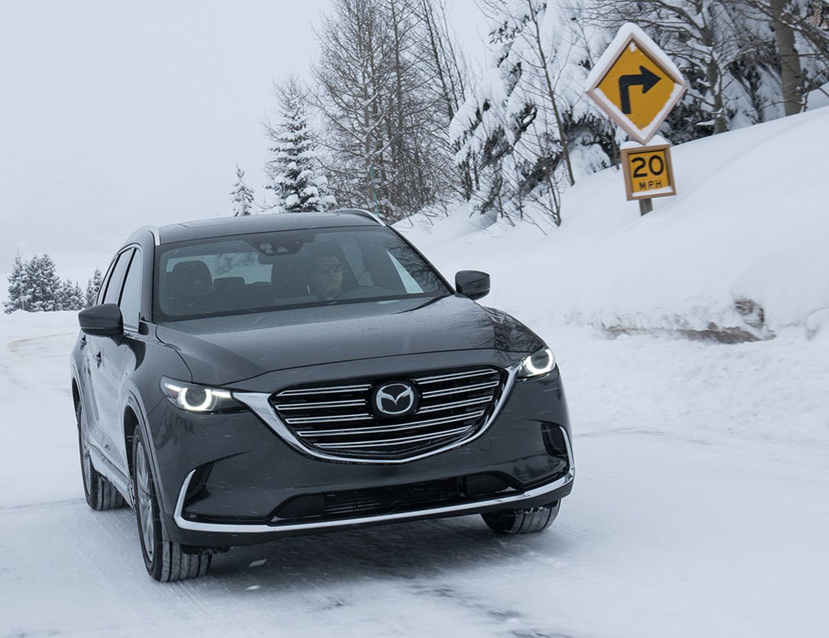 Since we lasted tested the three-row CX-9, two things happened; winter arrived and Car and Driver magazine named it the country’s best midsize crossover.
 (Mazda)
