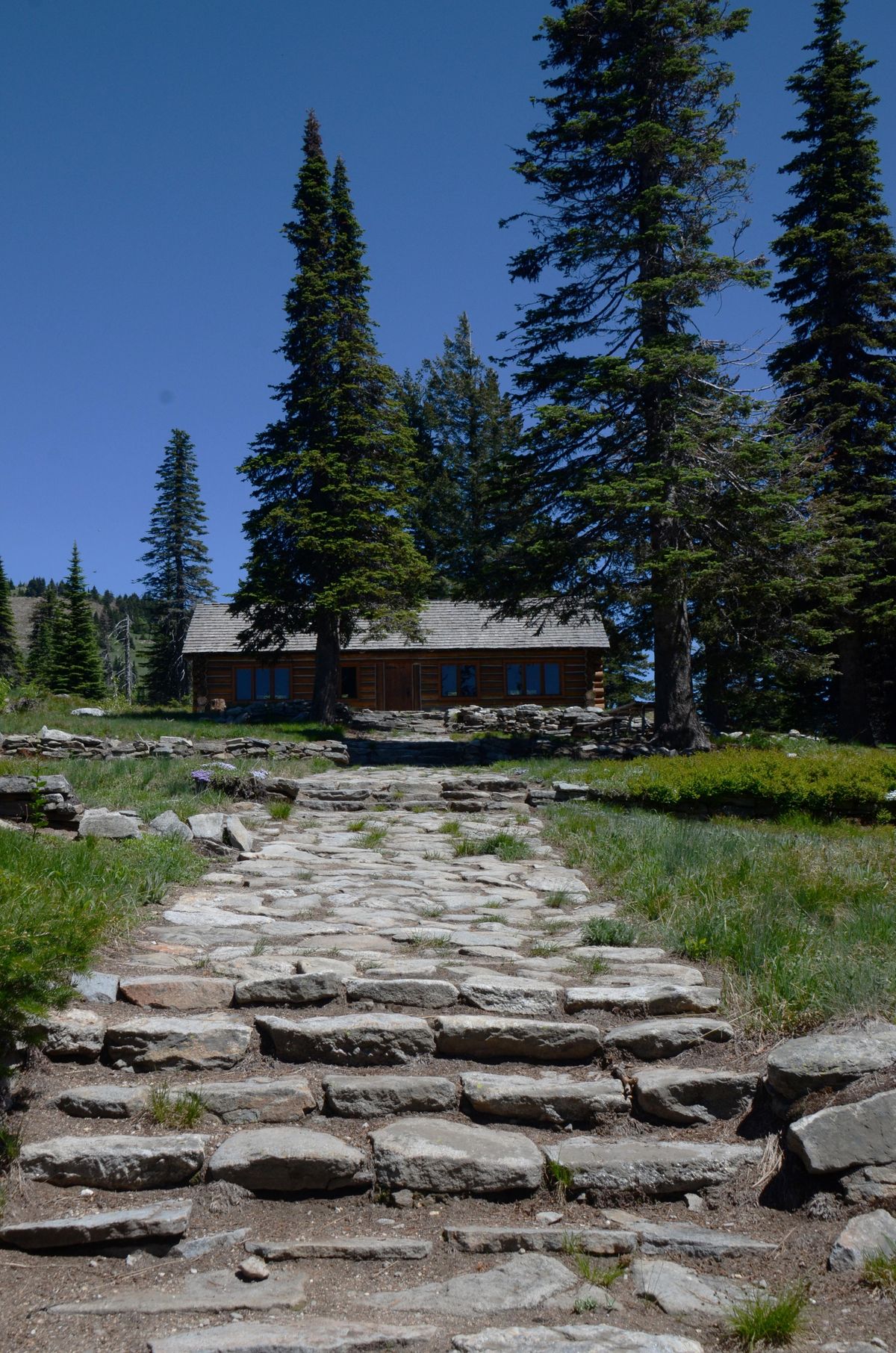 Stone steps and the CCC Cabin are enduring testimonials to the craftsmanship of the Civilian Conservation Corps in the 1930s at Mount Spokane. (Rich Landers / The Spokesman-Review)