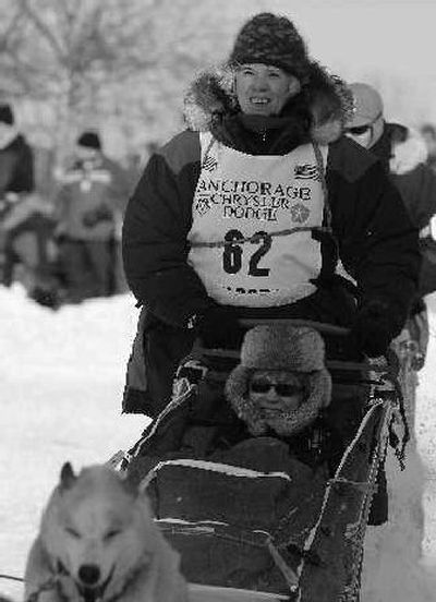 
Rookie musher Deborah Bicknell was spotted from the air. 
 (File Associated Press / The Spokesman-Review)