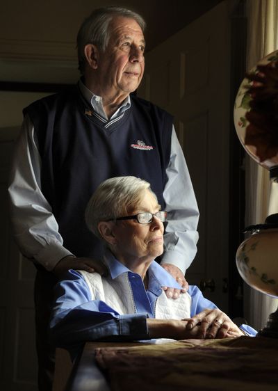Karl and Carol Speltz, of Spokane, were open from the get-go about her Alzheimer's, diagnosed in November 2009.  (Christopher Anderson / The Spokesman-Review)