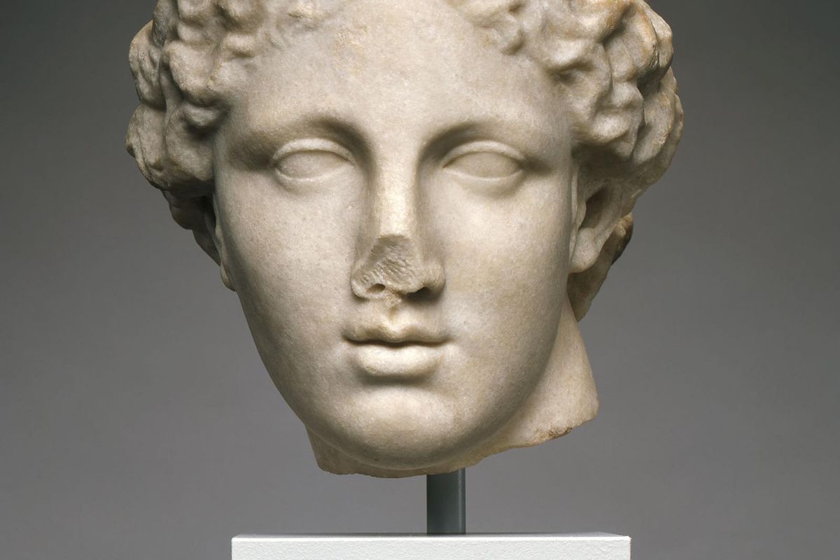 Aphrodite, circa first centuries B.C.-A.D. Marble, 11 7/16 x 10 inches. Greco-Roman. Lent by the Michael C. Carlos Museum, Emory University, Carlos Collection of Ancient Art. (Bruce M. White / Michael C. Carlos Museum, Emory University)