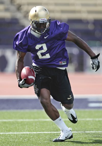 Freshman receiver Kasen Williams came to the Huskies from Sammamish, Wash. (Associated Press)