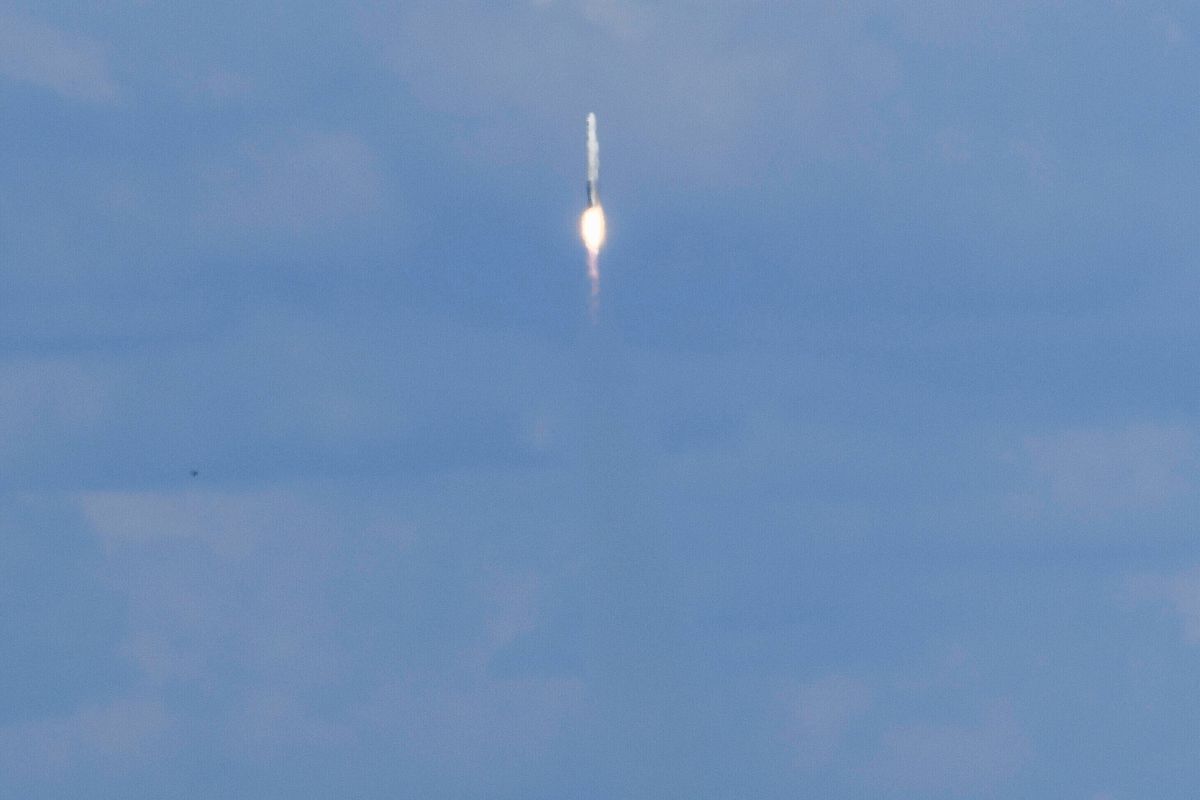 Astra’s Rocket 3.3 lifts off from Cape Canaveral Space Force Station, Fla., on Thursday, Feb. 10, 2022. This is the first launch from the Space Coast for the company. Rocket 3.3, carrying four small satellites for NASA, failed shortly after liftoff. (Craig Bailey)