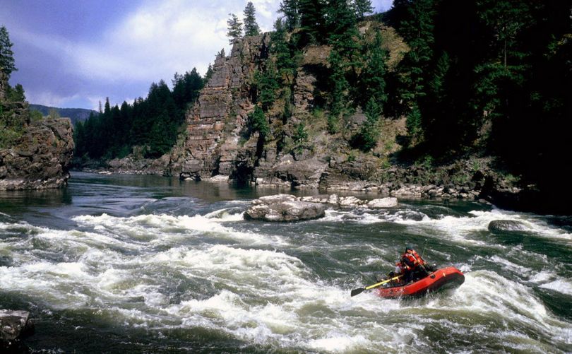 Rafting the Clark Fork River through the Alberton Gorge. (Peter Dayton / AP Photo/The Missoulian)