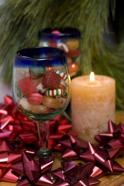 
Fill vases or glasses with candy for a quick and easy way to decorate around the house.
 (Associated Press / The Spokesman-Review)