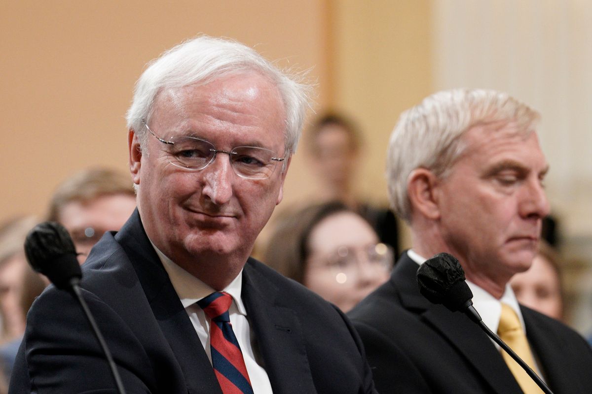 Jeffrey Rosen, former acting attorney general, waits to testify before the U.S. House Select Committee