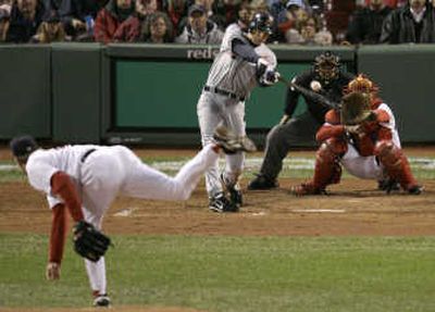 
Indians' Grady Sizemore homers against Curt Schilling in Game 2.Associated Press
 (Associated Press / The Spokesman-Review)