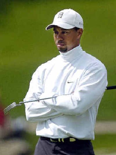 
Tiger Woods was outdone by his opponent, Nick O'Hern. 
 (Associated Press / The Spokesman-Review)