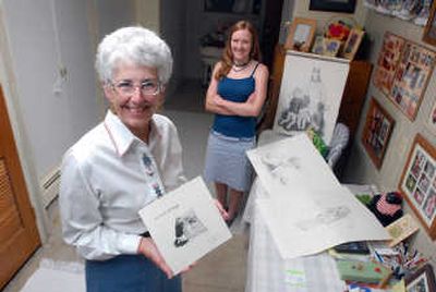 
Linda Tiger, left, has written a book about The Lord's Prayer and commissioned Tricia Gray, right, to illustrate it. 
 (Jesse Tinsley / The Spokesman-Review)