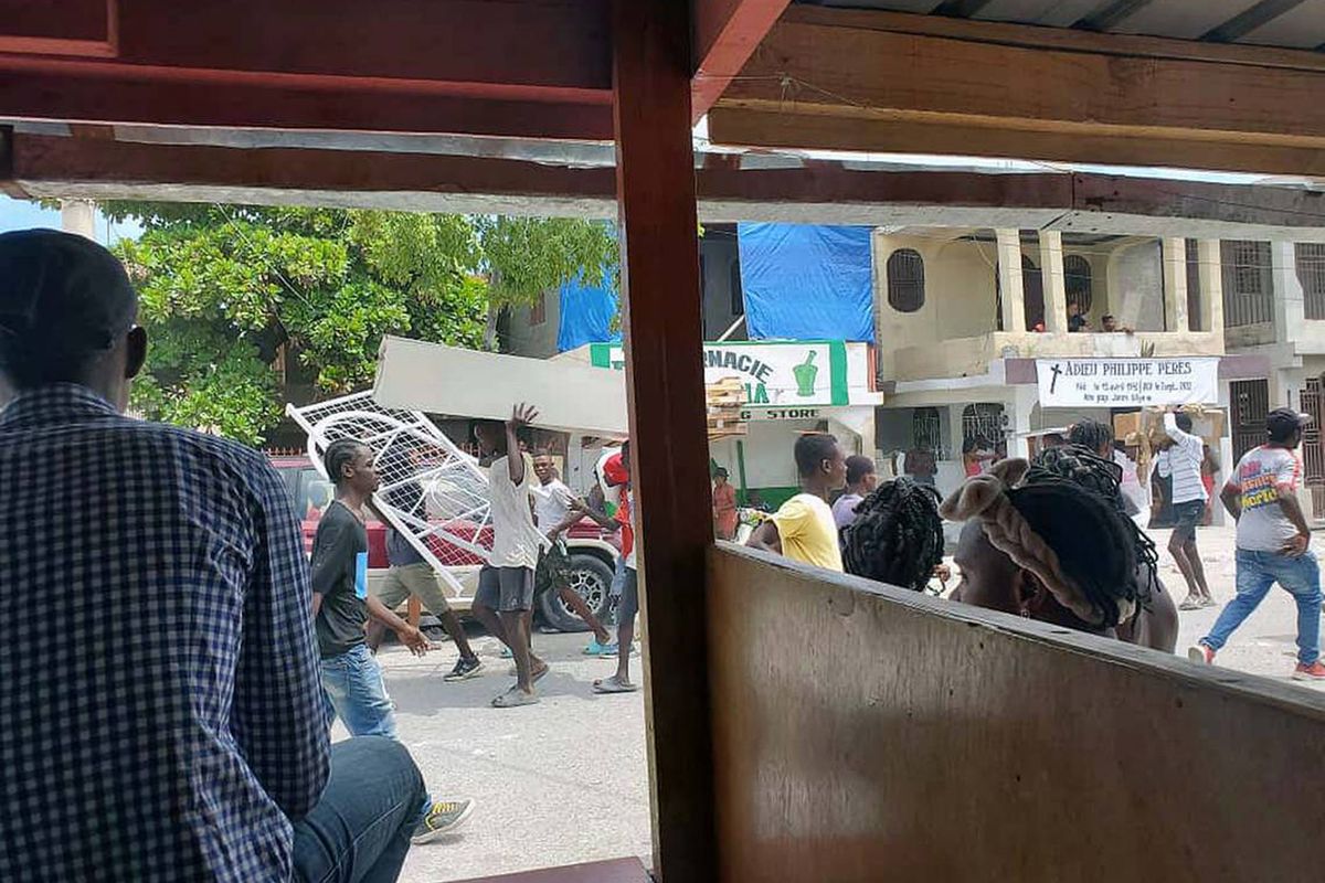 Protests continued in Haiti where in the city of Gonaives, just north of Port-au-Prince, residents looted a small factory and threatened a group of nuns next door. Warehouses belonging to the United Nations World Food Program and Caritas, a Catholic charity, have also been looted. (Dieulifaite Sejour/Miami Herald/TNS)