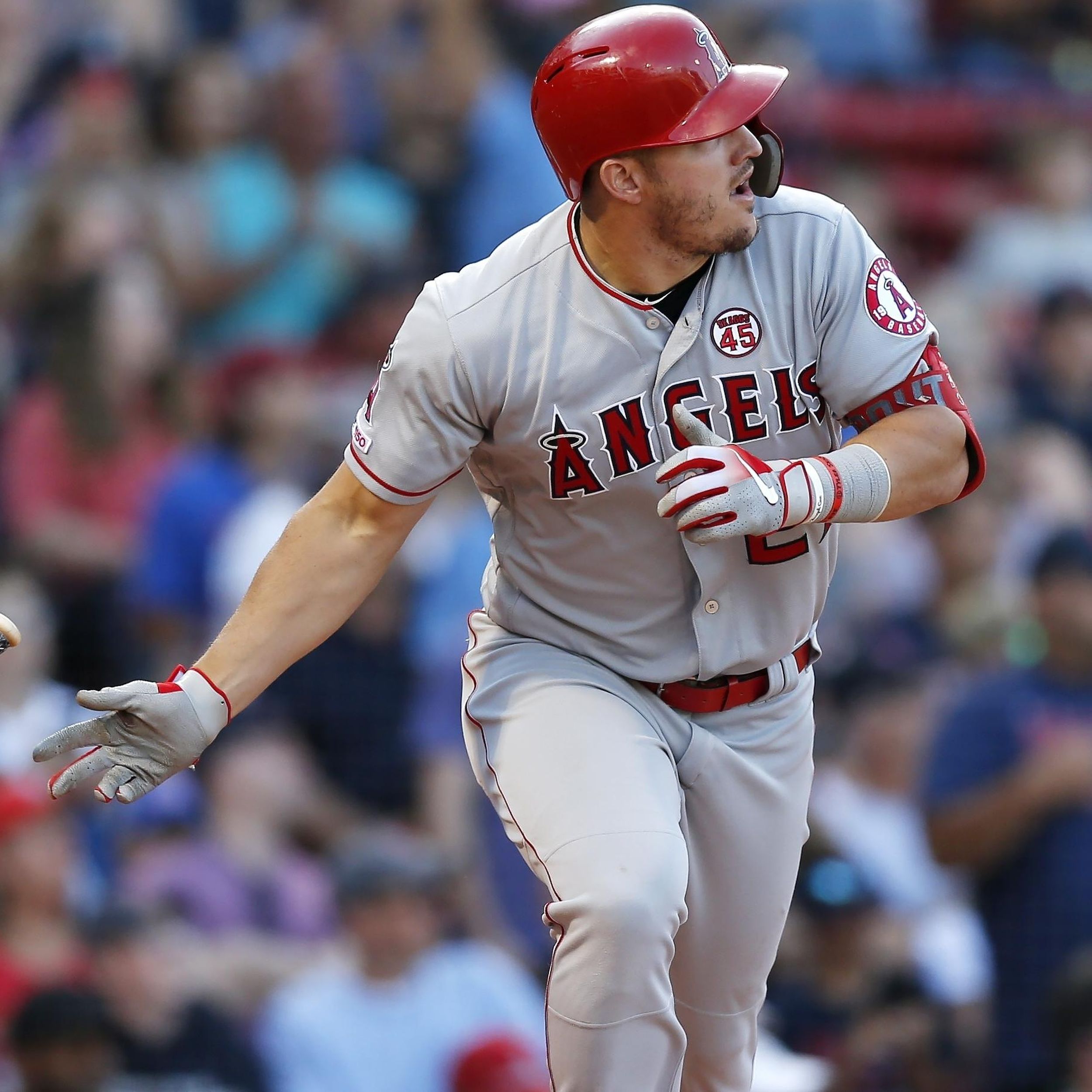 Trout hits 1st HR at Fenway, Angels rout Red Sox 12-4