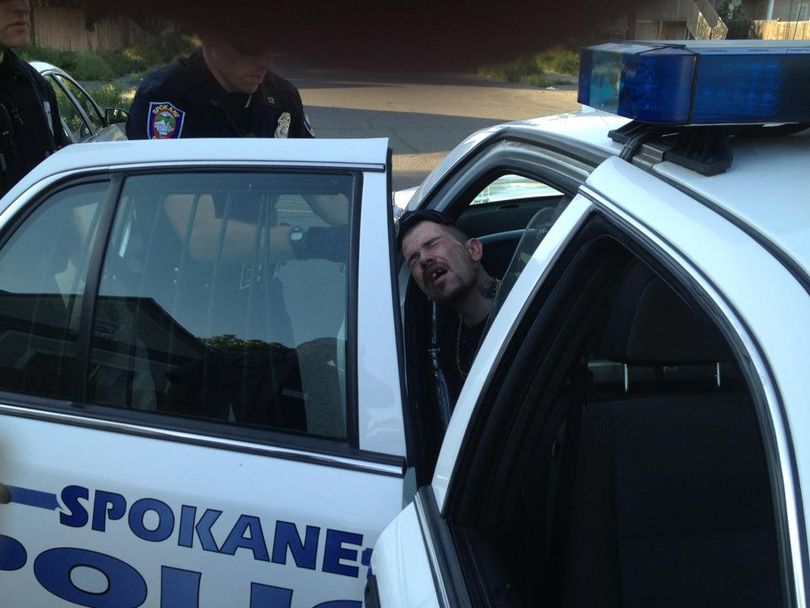 Spokane police arrest Maceo L. Williams, 27, after a SWAT team standoff on Thursday. (Spokane Police Department)