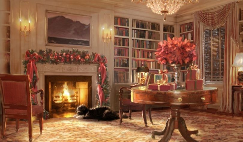White House Christmas card for 2011 features Bo the dog.  (ibtimes.com)