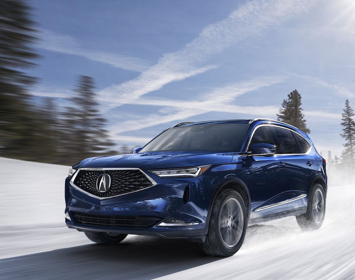 The MDX is based on a rigid new platform designed exclusively for Honda/Acura’s light-truck lineup. The strengthened unibody and other measures isolate passengers from noise, vibration and harshness. (Acura)