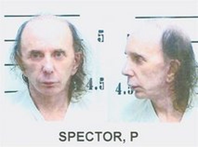 AP Prison booking picture of Phil Spector, sans his various wigs.  (The Spokesman-Review)
