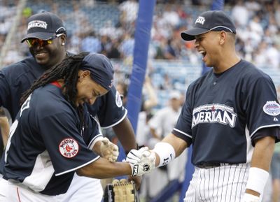 Associated Press Several Yankees and Red Sox players  will join forces in All-Star Game tonight. (Associated Press / The Spokesman-Review)