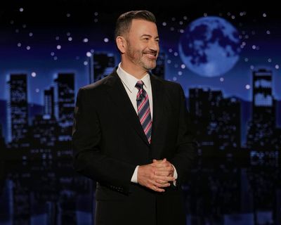Comedian Jimmy Kimmel is pictured on the set of “Jimmy Kimmel Live!” (Disney/Randy Holmes/TNS)  (Randy Holmes/Disney/TNS)