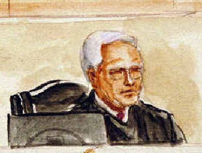 
U.S. District Judge Edward Lodge delayed testimony by the defense's first witness on Tuesday.U.S. District Judge Edward Lodge delayed testimony by the defense's first witness on Tuesday.
 (Associated PressAssociated Press / The Spokesman-Review)