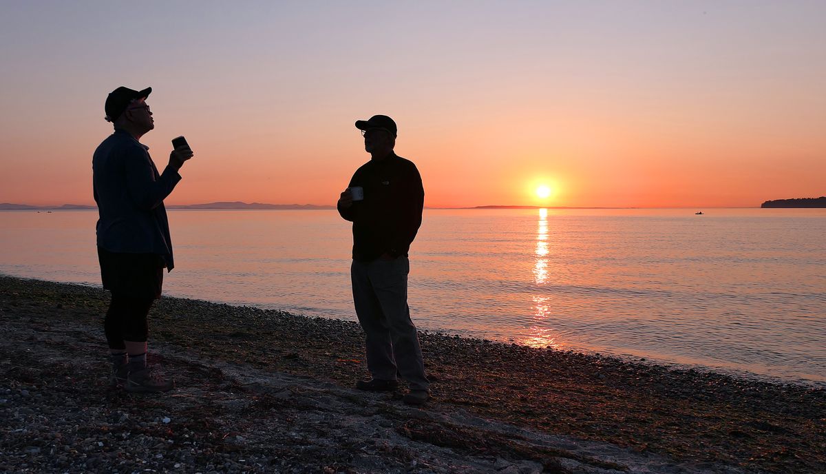 The sun sets over Birch Bay, Wash., where a beautiful state park offers access to stunning views (John Nelson)