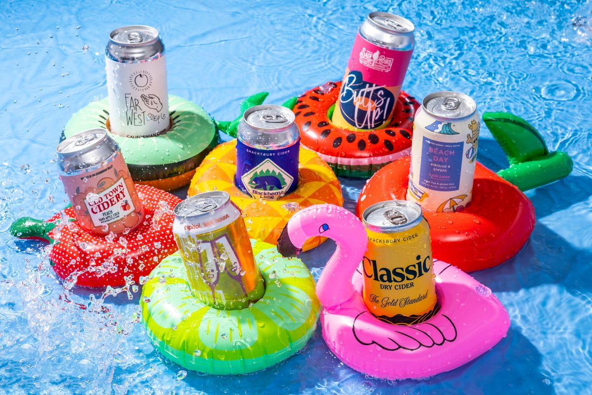 While apples may be harvested in the fall, cider can be a refreshing drink in the summertime.  (Scott Suchman/For The Washington Post)