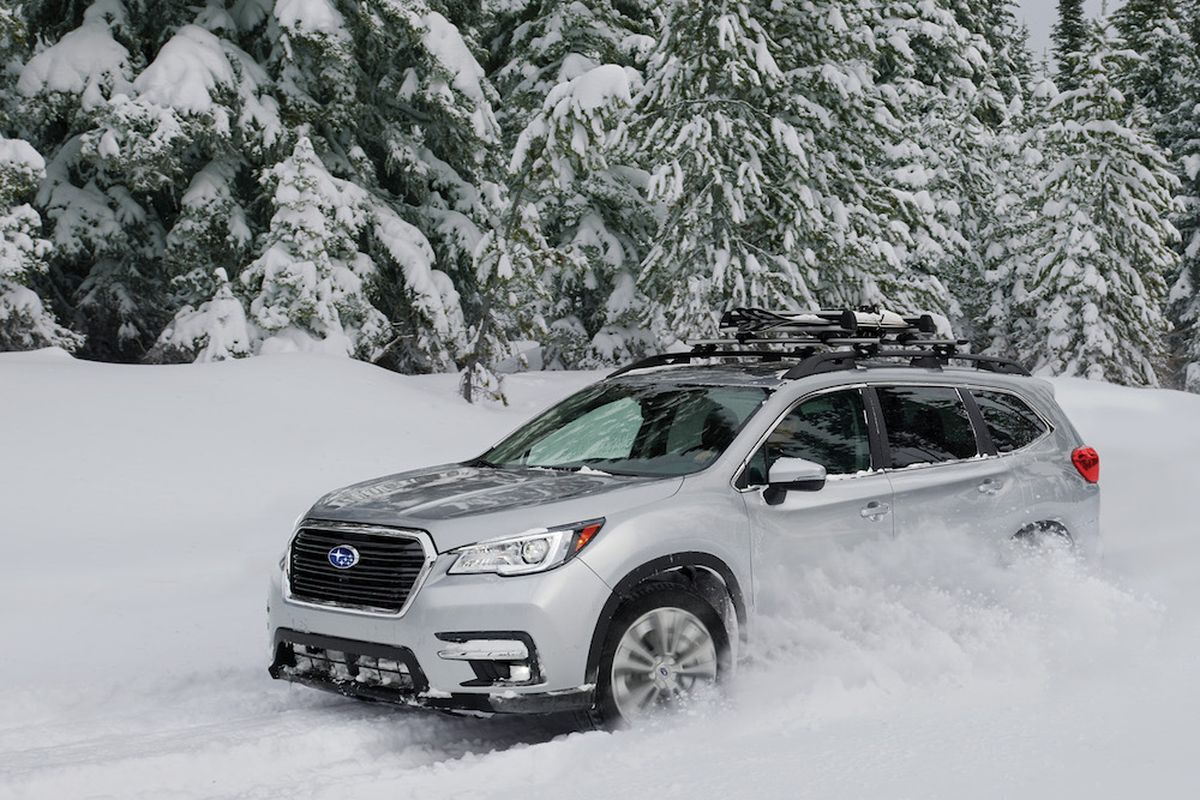The three-row CUV is Subaru’s largest vehicle. It sports a cushy ride, modern cabin tech and high-quality interior materials. (Subaru)