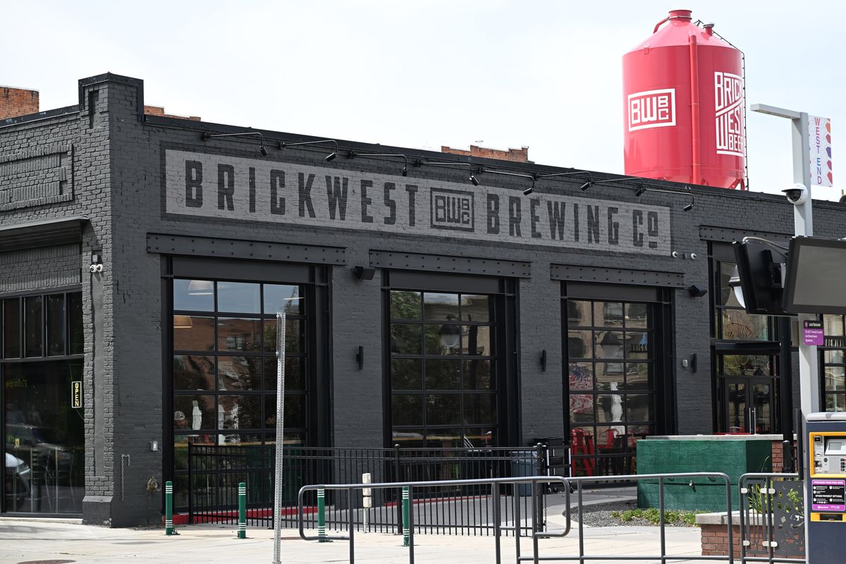 The building of Brick West Brewing is shown in downtown Spokane on Wednesday. It entered foreclosure in July but co-owner Jordan Tampien said he has made a deal that reinstated the financing.  (Jesse Tinsley/The Spokesman-Review)