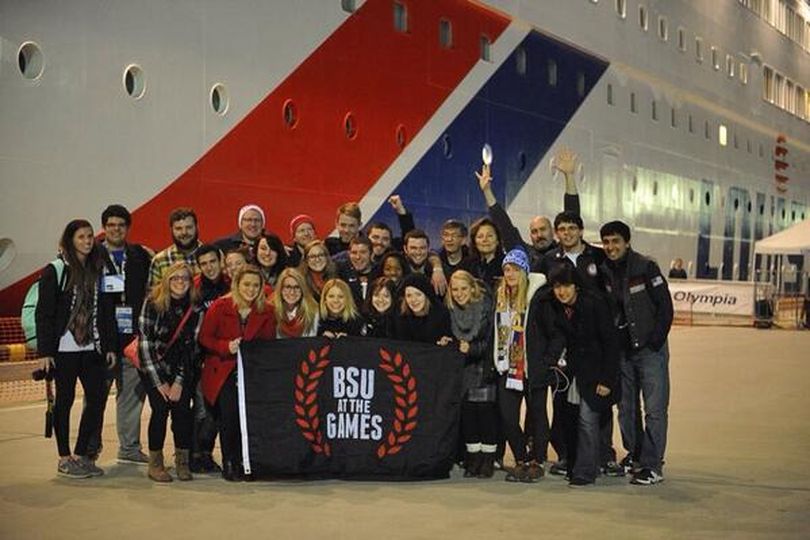 The Ball State team gathered for a group photo as we prepared to leave our temporary home on the cruise ship Louise Olympia. We were headed to the Sochi airport for our flight to Moscow. Special note: it was about 3:30 a.m. when this shot was taken. 
