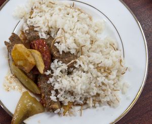 A Turkish meal serve from a shipping container was a welcome change from the normal base food. (Colin Mulvany / The Spokesman-Review)