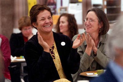 
Sorensen teachers Anne Marie Couser, left, and Becky Burke received grants from EXCEL Foundation Inc.   
 (Kathy Plonka / The Spokesman-Review)