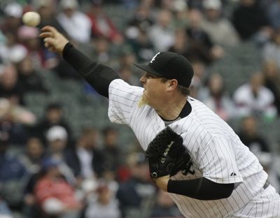 Bobby Jenks admits to throwing a purpose pitch. (Associated Press / The Spokesman-Review)