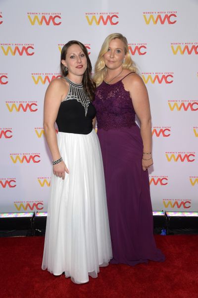 NEW YORK, NEW YORK – OCTOBER 22: (L-R) Michelle Licata and Virginia Giuffre attend the 2019 Women’s Media Awards at Mandarin Oriental on October 22, 2019 in New York City. (Photo by Ben Gabbe/Getty Images for Women’s Media Award)  (Ben Gabbe)