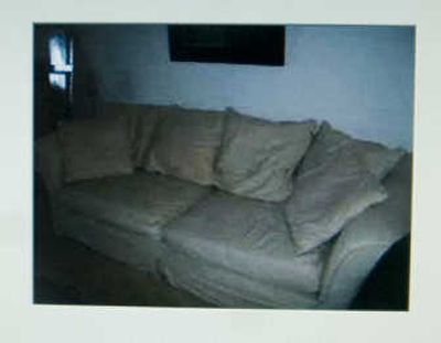
A screen shot from Fiala's computer shows her sofa before she had it reupholstered.
 (The Spokesman-Review)