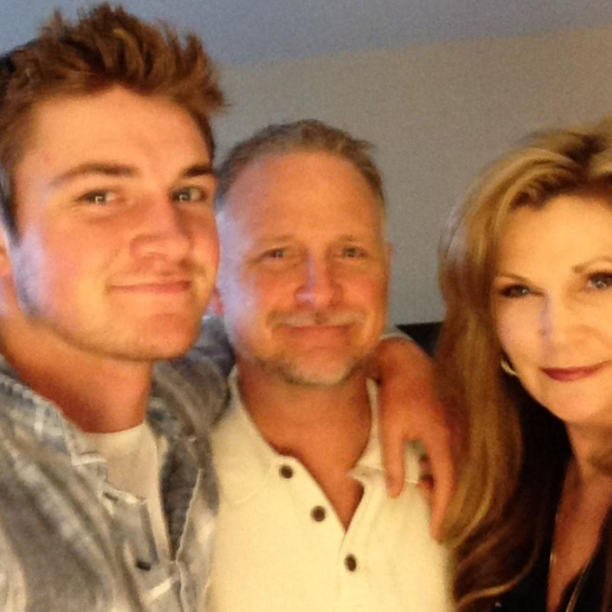 Luke Falk with his parents, Mike and Analee, during his first week at WSU. (Photo courtesy of Analee Falk / Photo courtesy of Analee Falk)