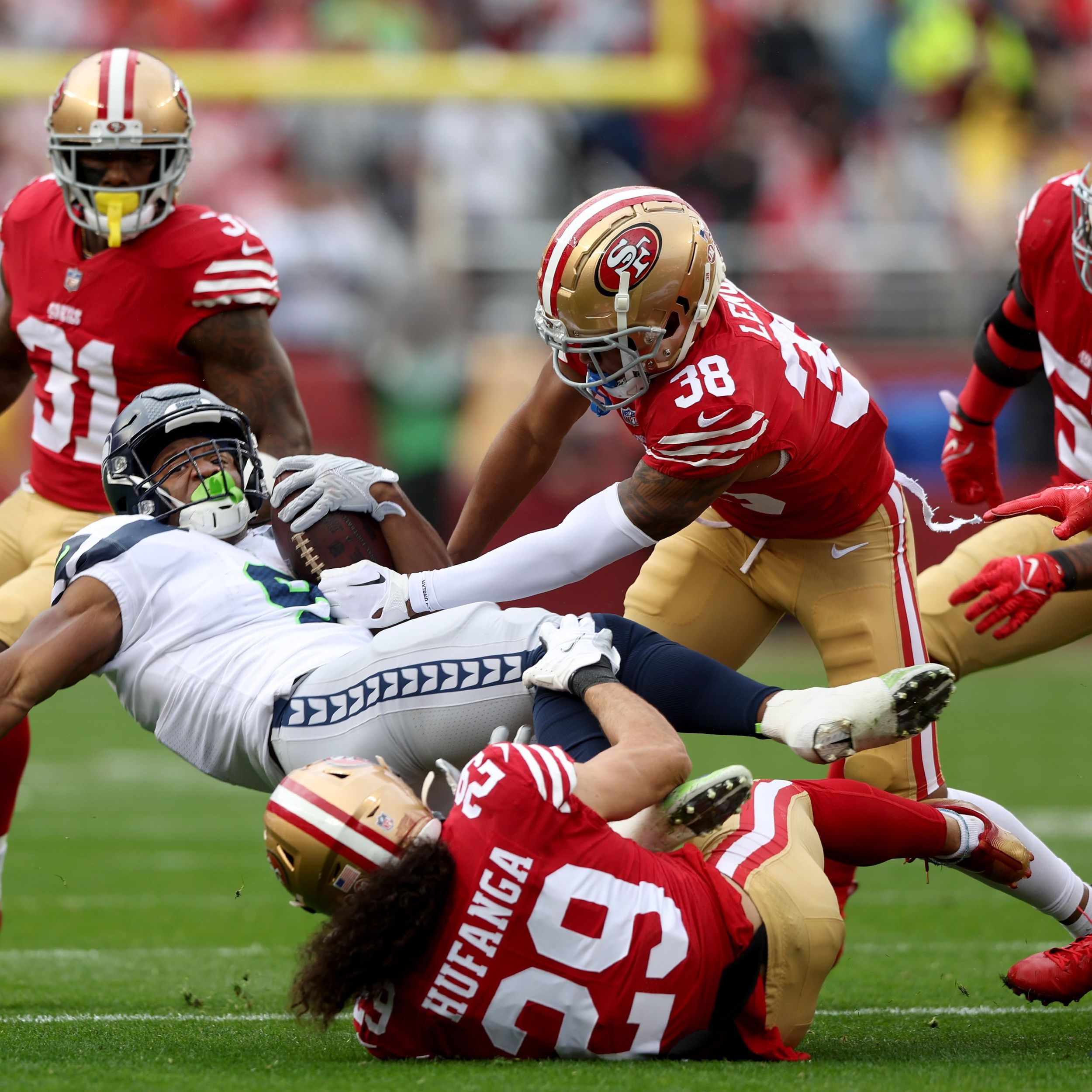 Geno Smith Seattle Seahawks Unsigned Making A Throw Photograph