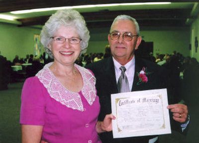 
Fred and Karen McRae pose at their wedding on Oct. 1, 2005. 
 (Photo courtesy of family / The Spokesman-Review)