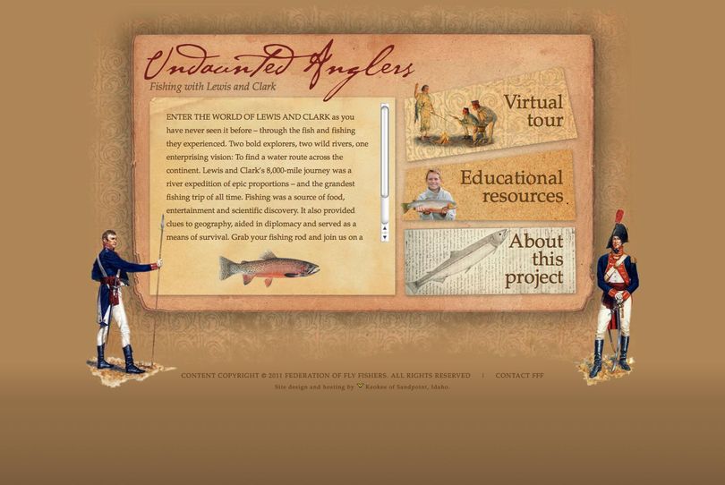 The Lewis and Clark Expedition's fishing experiences are explained in a virtual tour exhibit at UndauntedAnglers.org/
 (Keokee)