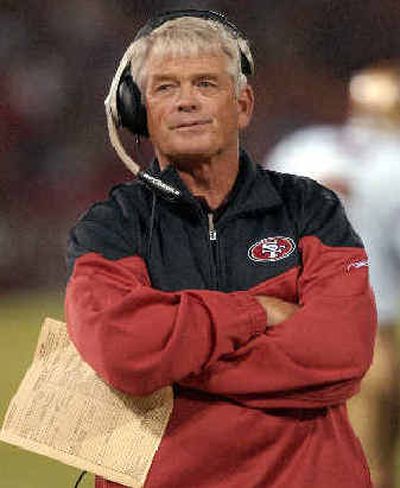 
Dennis Erickson will be on the sidelines in Seattle when his 49ers play the Seahawks. 
 (Associated Press / The Spokesman-Review)