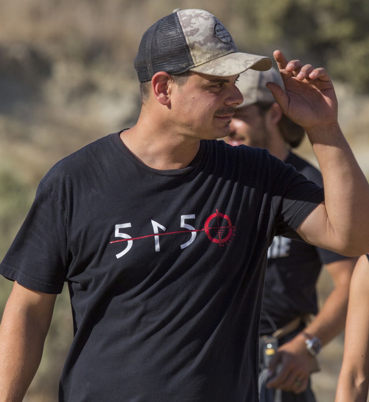 Cheney filmmaker Andrew DeCesare on the set of his film, “Rogue Warfare: The Hunt,” on June 23, 2018.  (Mike DeCesare/5150 Action Productions)