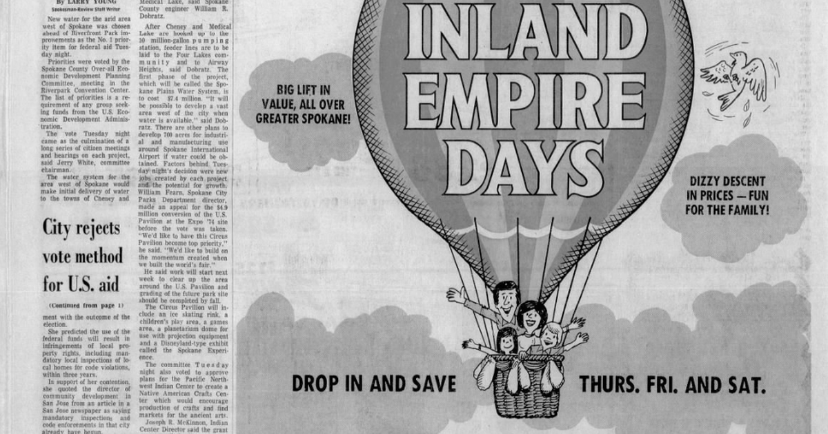 This day in history: Committee picked West Plains water as Spokane region’s top priority over Riverfront Park
