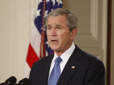 Bush (Ron Edmonds / The Spokesman-Review)