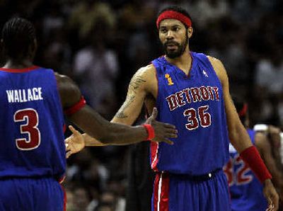 
Detroit counts on the Wallaces: Ben, left, and Rasheed. 
 (Associated Press / The Spokesman-Review)