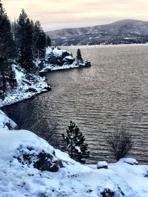 A wintry Dec. 26 view of Lake Coeur d'Alene from Tubbs Hill. (David Taylor)