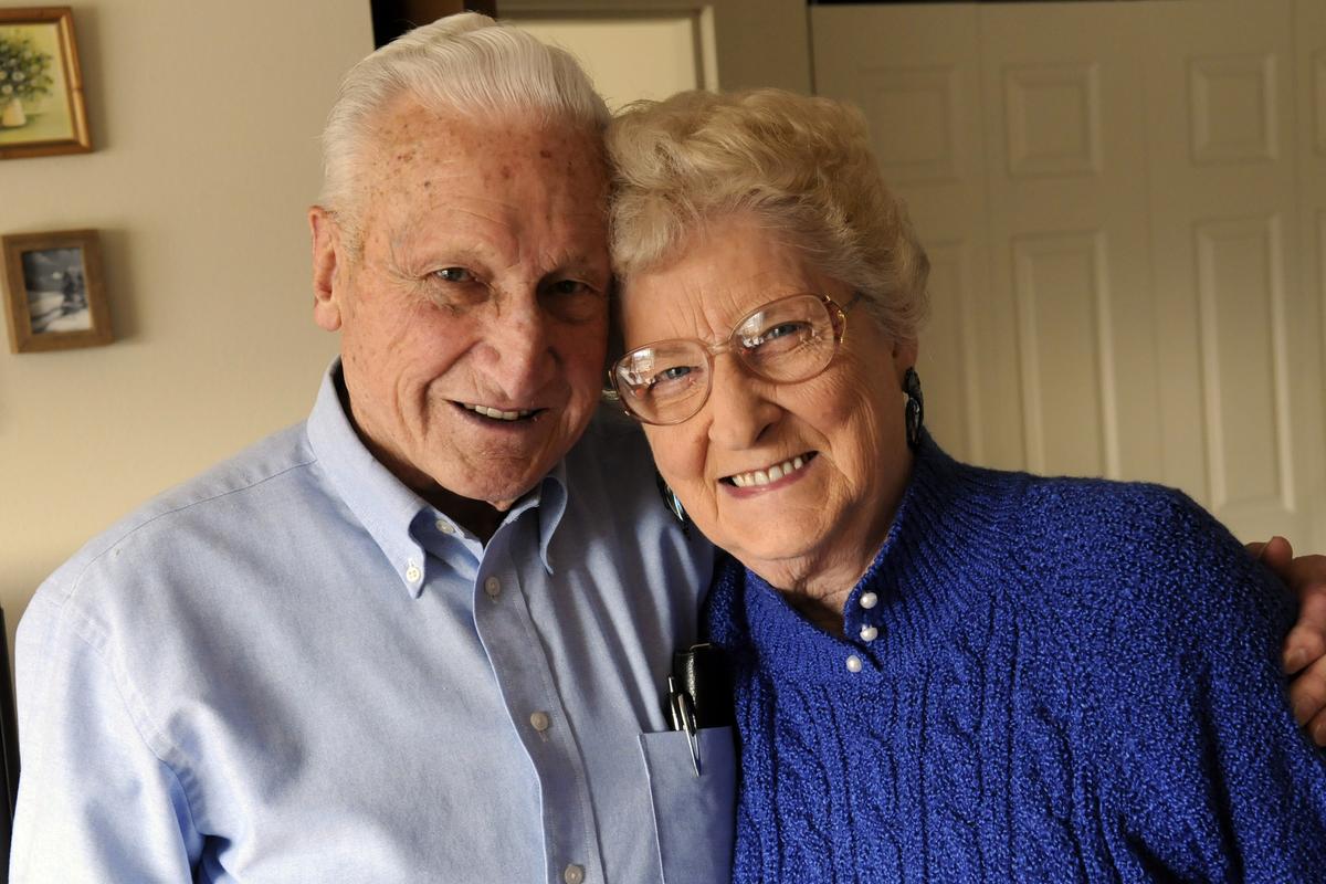 Spokane Valley residents Lloyd and Wyla Headley celebrated their 70th wedding anniversary in December. “He never went with anyone but me,” Wyla said. (J. Bart Rayniak)