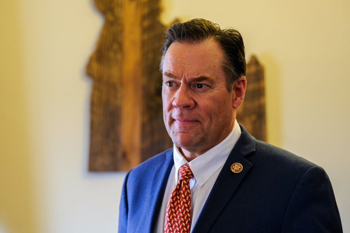 Rep. Russ Fulcher, a Republican who represents North Idaho, pictured in his office at the U.S. Capitol on Wednesday.  (Orion Donovan-Smith/The Spokesman-Review)