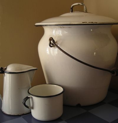 Enamelware found on recent shopping trips! (Maggie Bullock)