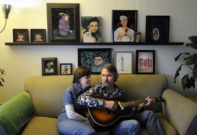Melissa Carpenter will be the featured artist through April at the Artist’s Tree Gallery in downtown Spokane. A reception is planned Friday from 5 to 9 p.m., and her husband, guitarist Michael Carpenter, will perform.  (Dan Pelle / The Spokesman-Review)